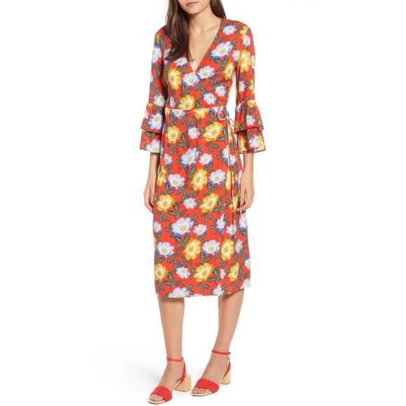 NWT The Fifth Label Reunion Floral Wrap Dress XL - Picture 3 of 8